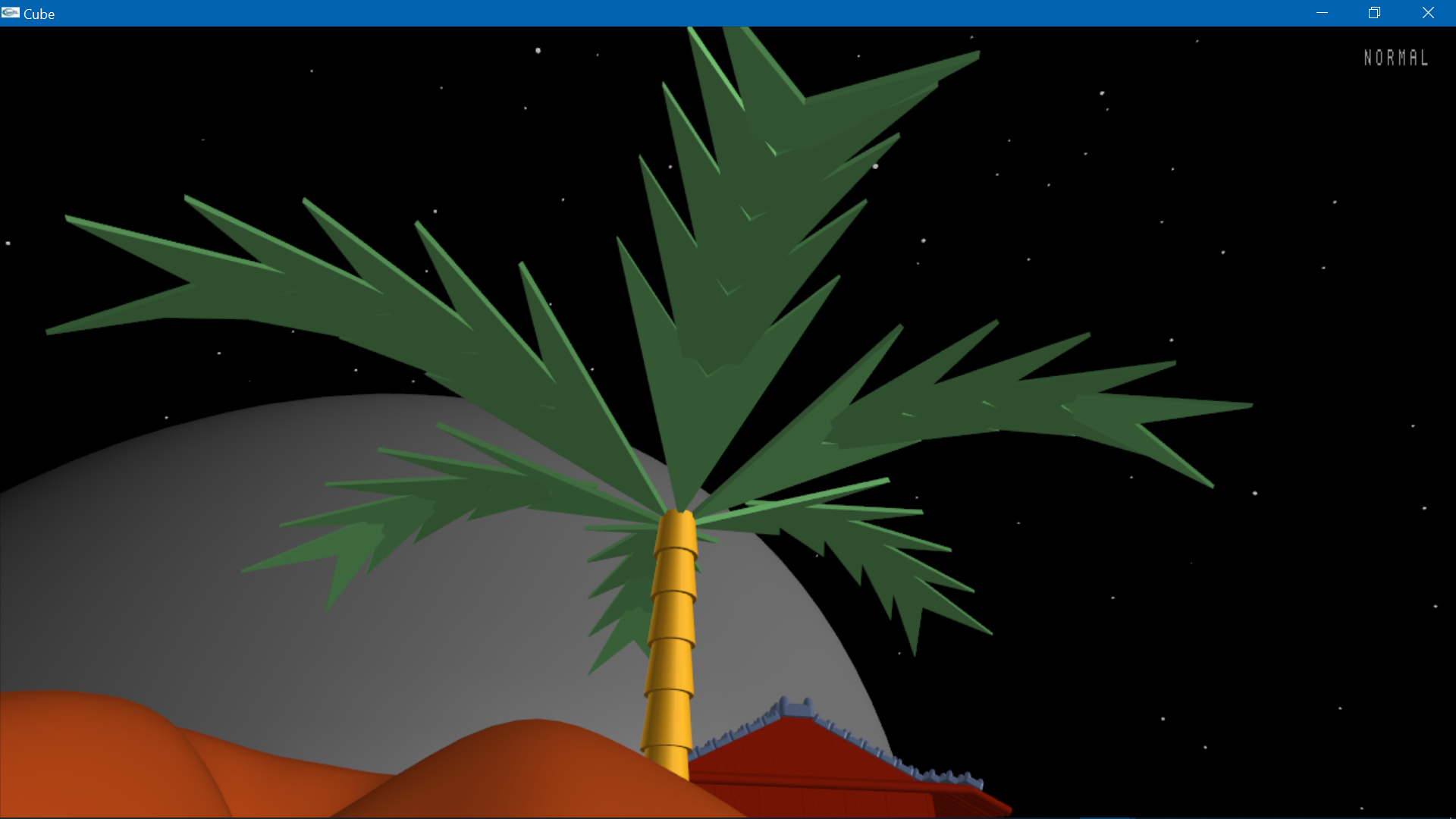 Image of a CGI Palm Tree